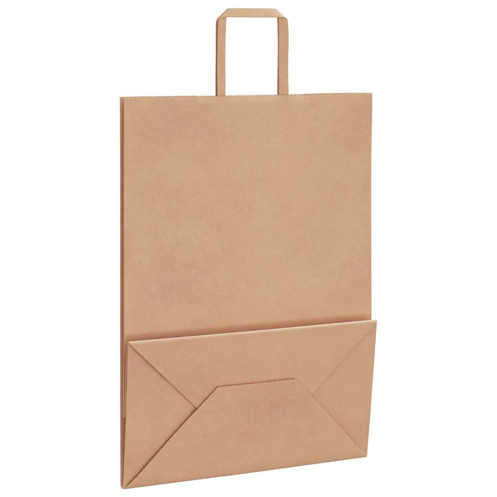 Papieren zakken 250 st met hengsels 32x17x44 cm bruin is nu te koop bij PeponiXL, paradijselijk wonen!