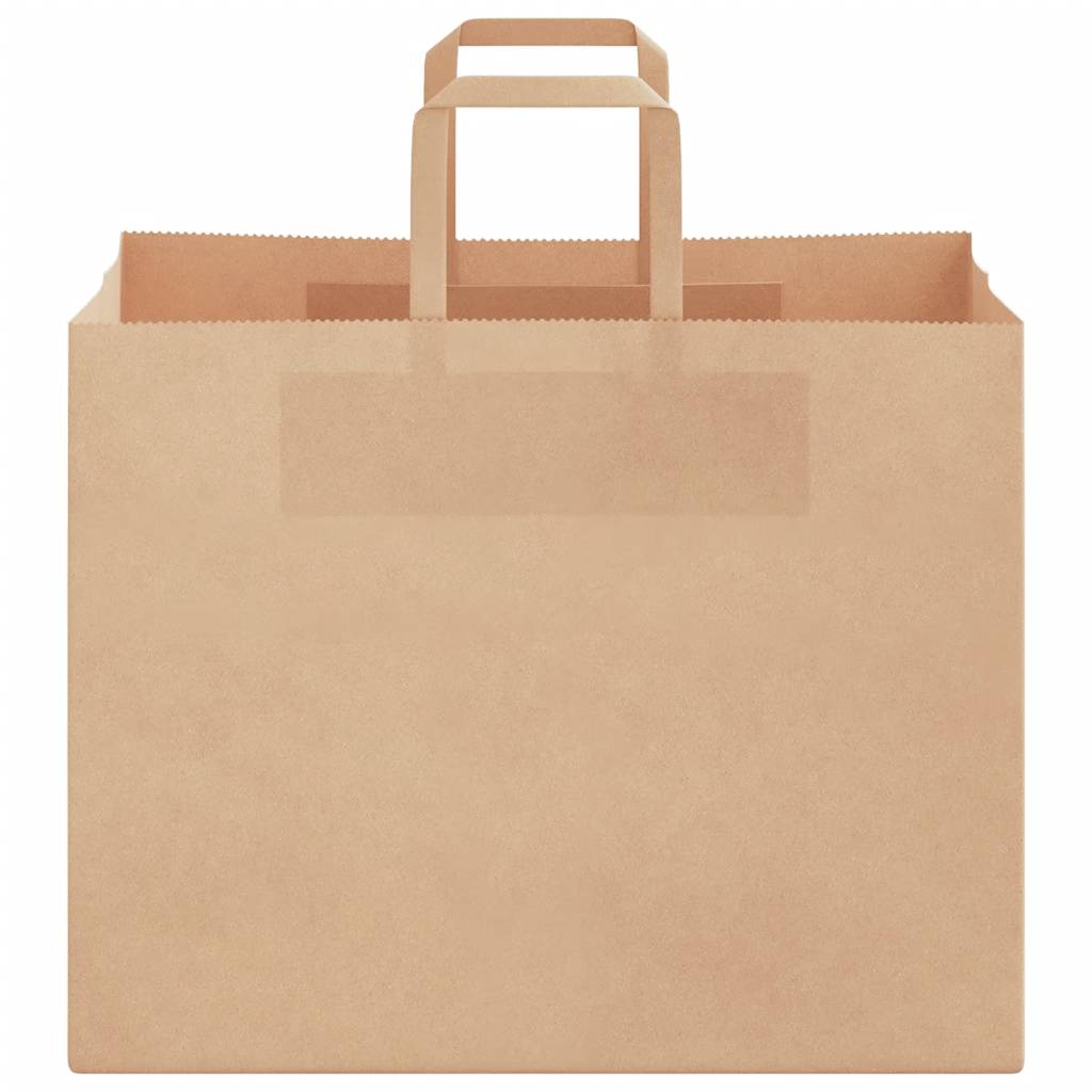Papieren zakken 250 st met hengsels 32x22x24 cm bruin is nu te koop bij PeponiXL, paradijselijk wonen!