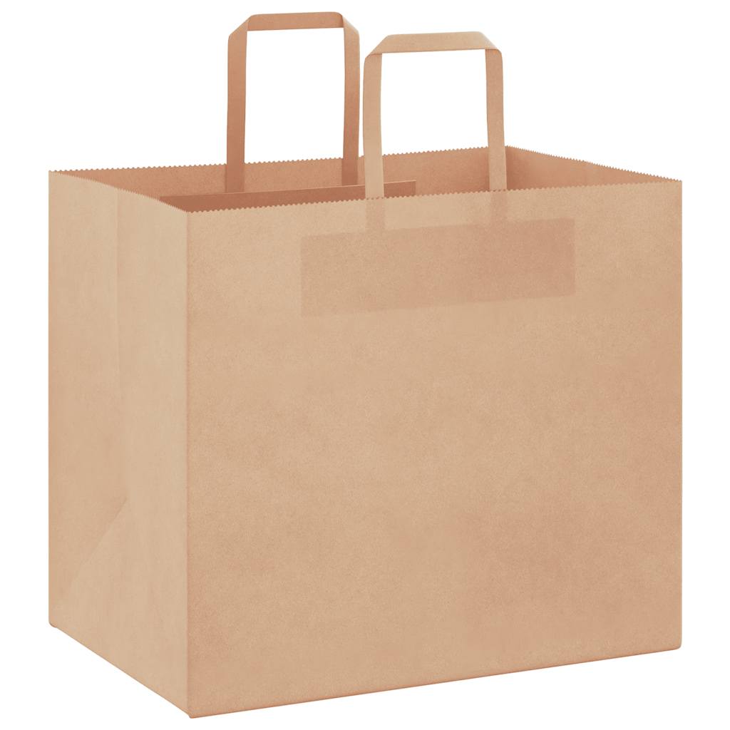 Papieren zakken 250 st met hengsels 32x22x28 cm bruin is nu te koop bij PeponiXL, paradijselijk wonen!