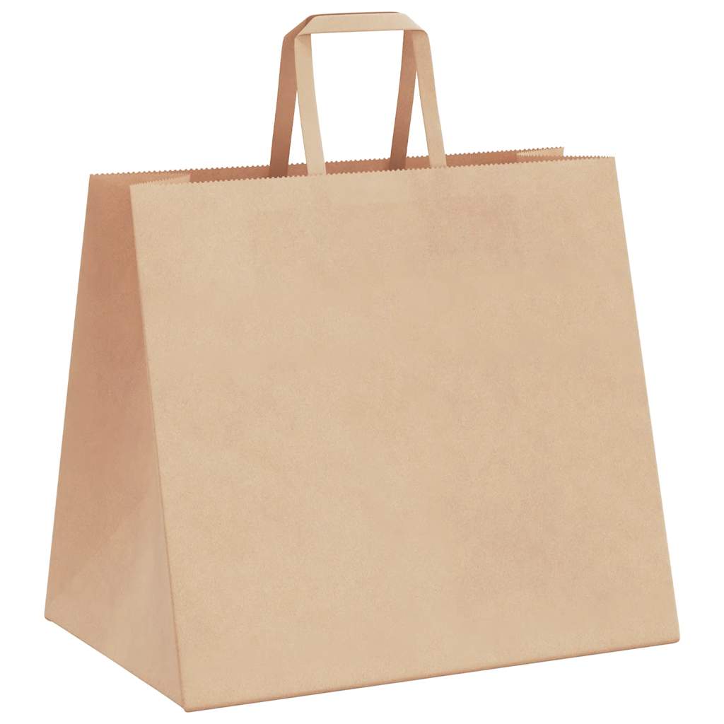 Papieren zakken 250 st met hengsels 32x22x28 cm bruin is nu te koop bij PeponiXL, paradijselijk wonen!