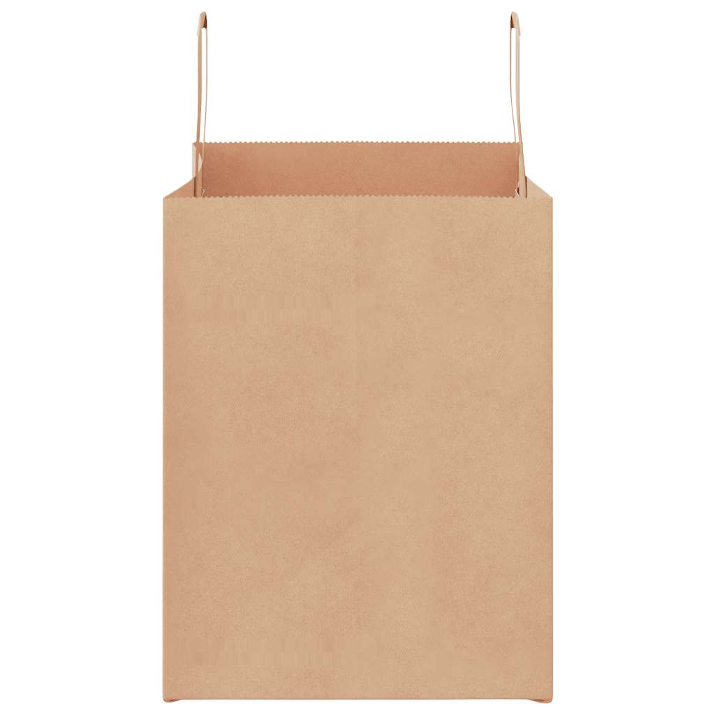 Papieren zakken 250 st met hengsels 32x22x28 cm bruin is nu te koop bij PeponiXL, paradijselijk wonen!
