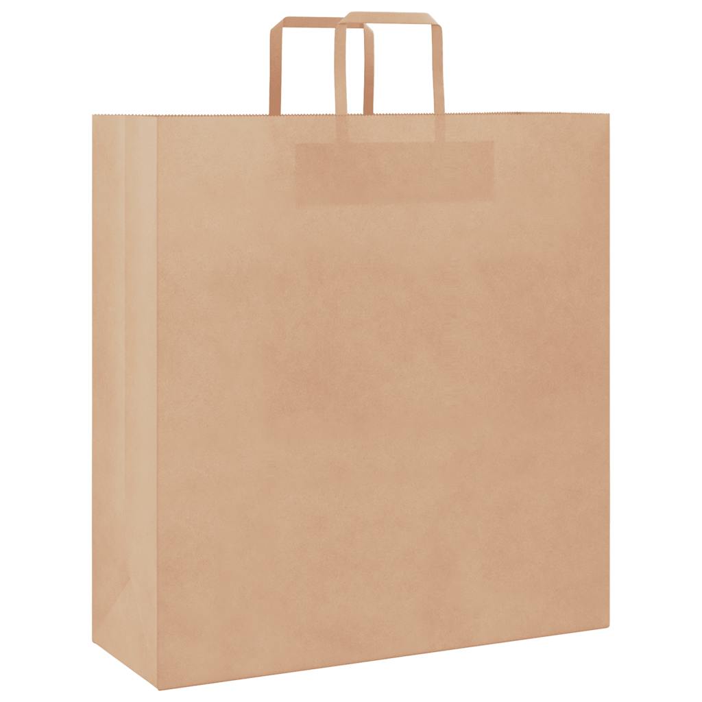 Papieren zakken 250 st met hengsels 45x17x48 cm bruin is nu te koop bij PeponiXL, paradijselijk wonen!