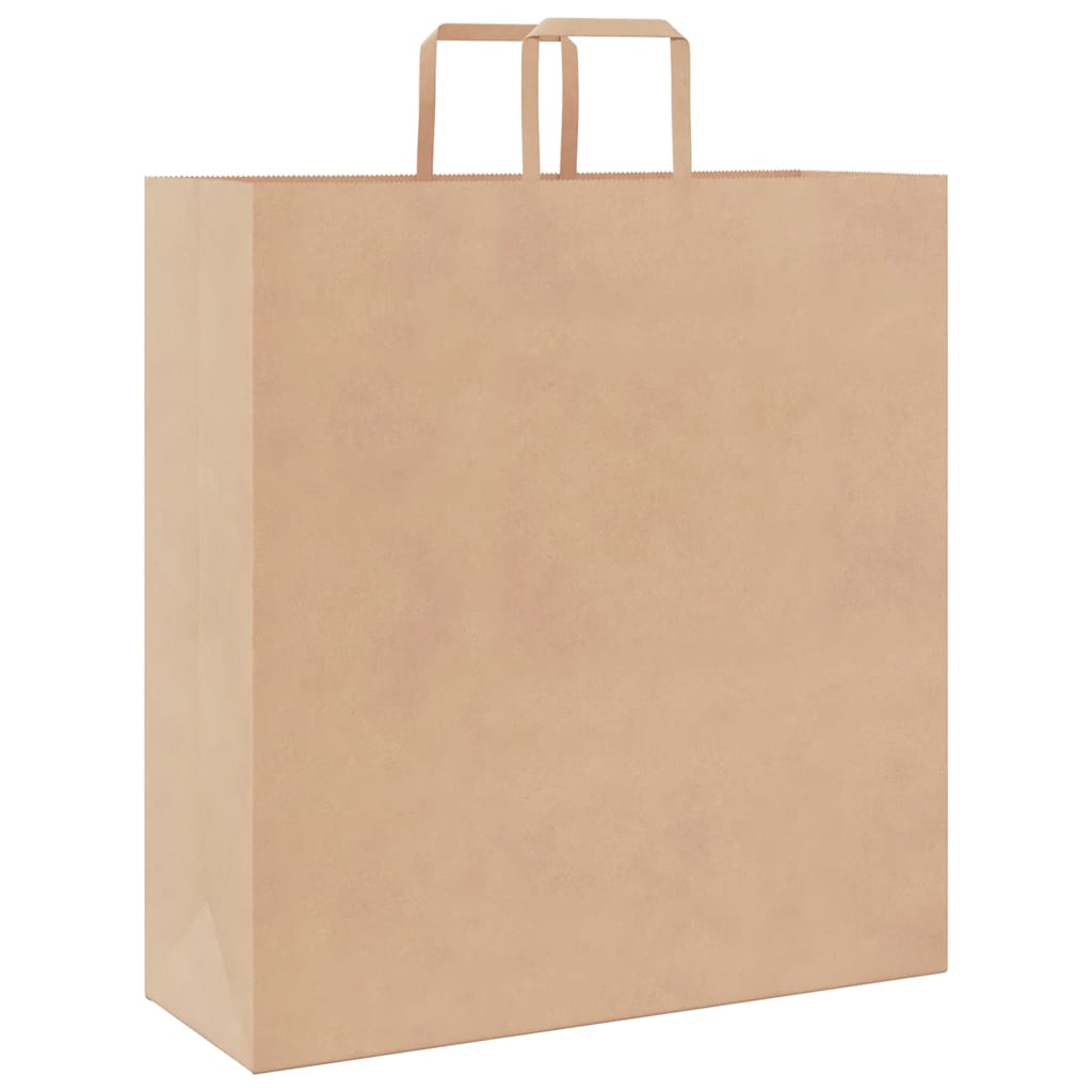 Papieren zakken 250 st met hengsels 45x17x48 cm bruin is nu te koop bij PeponiXL, paradijselijk wonen!