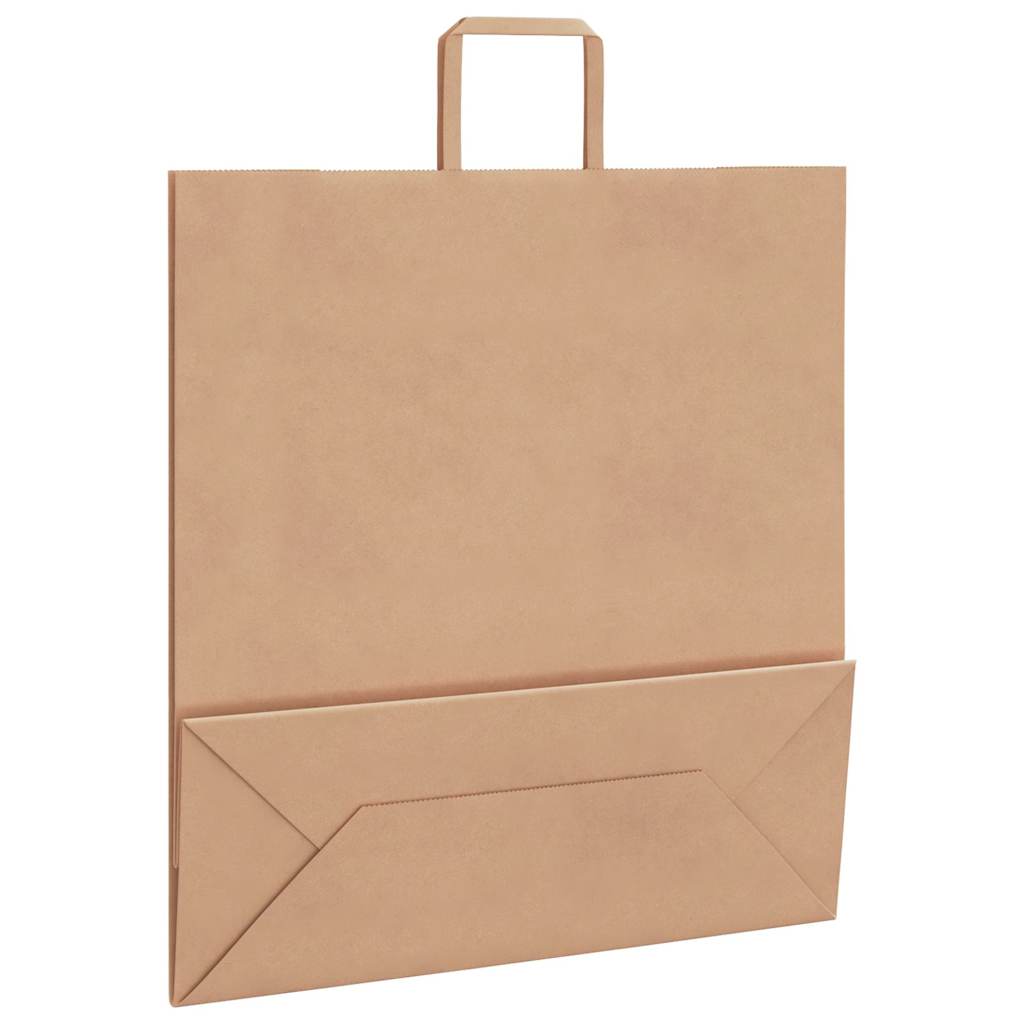Papieren zakken 250 st met hengsels 45x17x48 cm bruin is nu te koop bij PeponiXL, paradijselijk wonen!