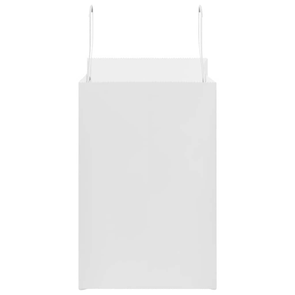Papieren zakken 50 st met hengsels 26x17x25 cm wit is nu te koop bij PeponiXL, paradijselijk wonen!