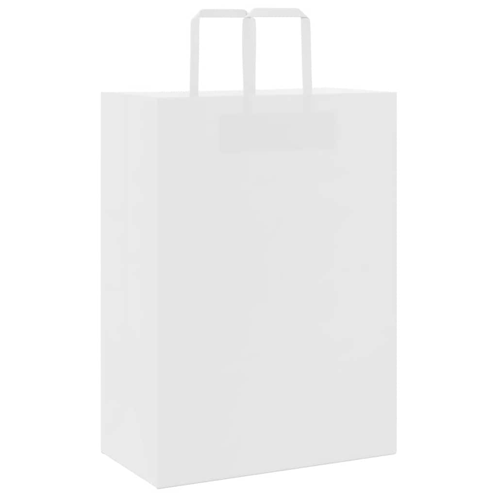 Papieren zakken 50 st met hengsels 32x17x44 cm wit is nu te koop bij PeponiXL, paradijselijk wonen!