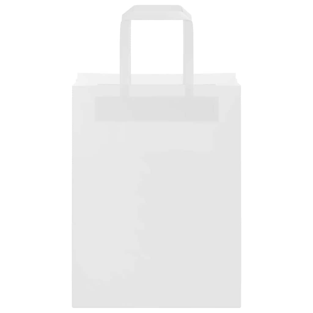 Papieren zakken 250 st met hengsels 21x11x28 cm wit is nu te koop bij PeponiXL, paradijselijk wonen!