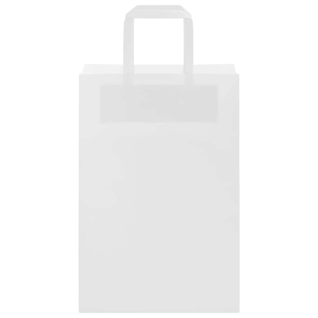 Papieren zakken 250 st met hengsels 21x11x31 cm wit is nu te koop bij PeponiXL, paradijselijk wonen!