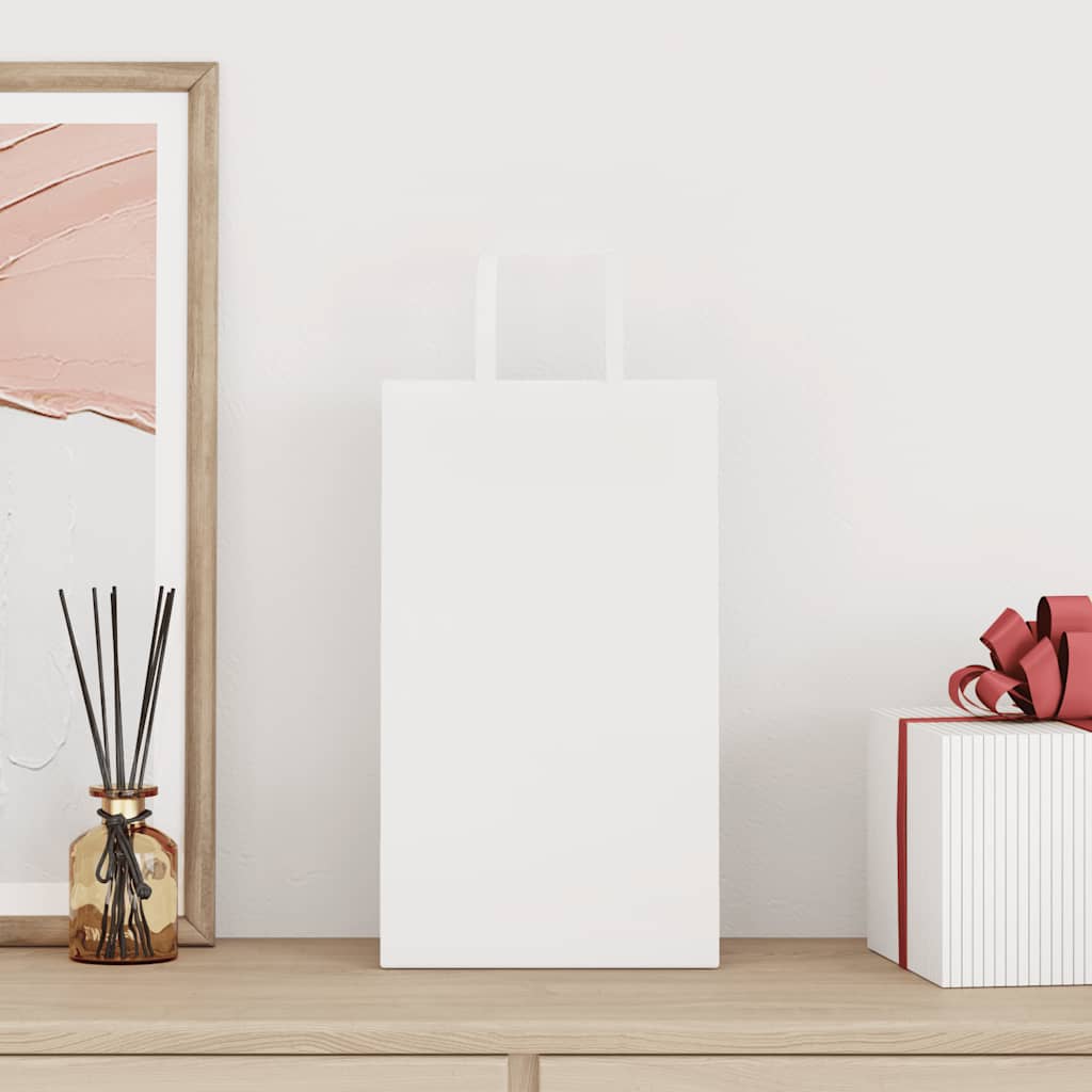 Papieren zakken 250 st met hengsels 21x11x36 cm wit is nu te koop bij PeponiXL, paradijselijk wonen!