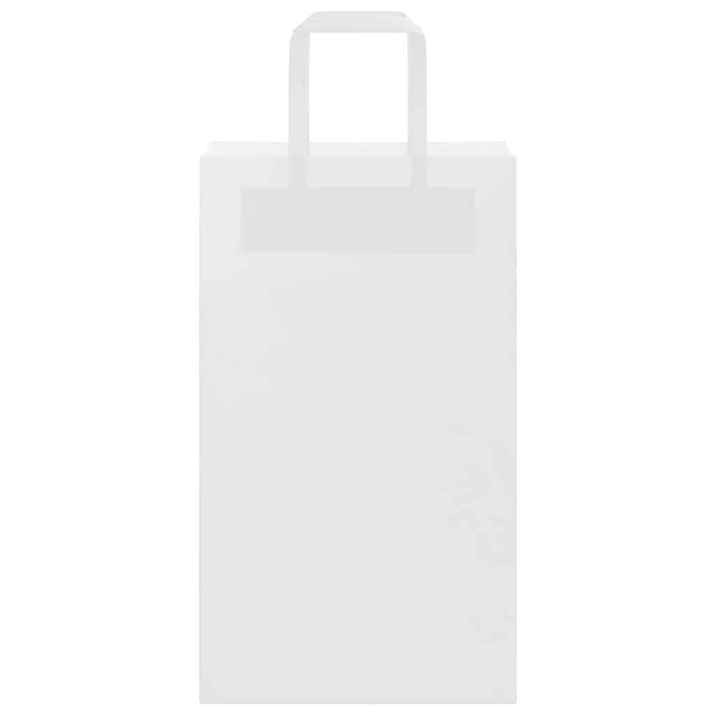 Papieren zakken 250 st met hengsels 21x11x36 cm wit is nu te koop bij PeponiXL, paradijselijk wonen!