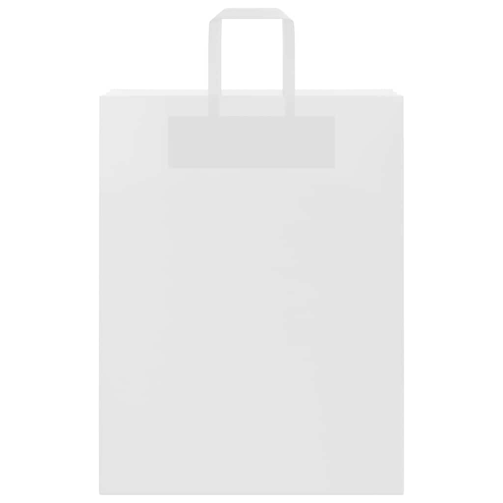 Papieren zakken 250 st met hengsels 32x12x42 cm wit is nu te koop bij PeponiXL, paradijselijk wonen!