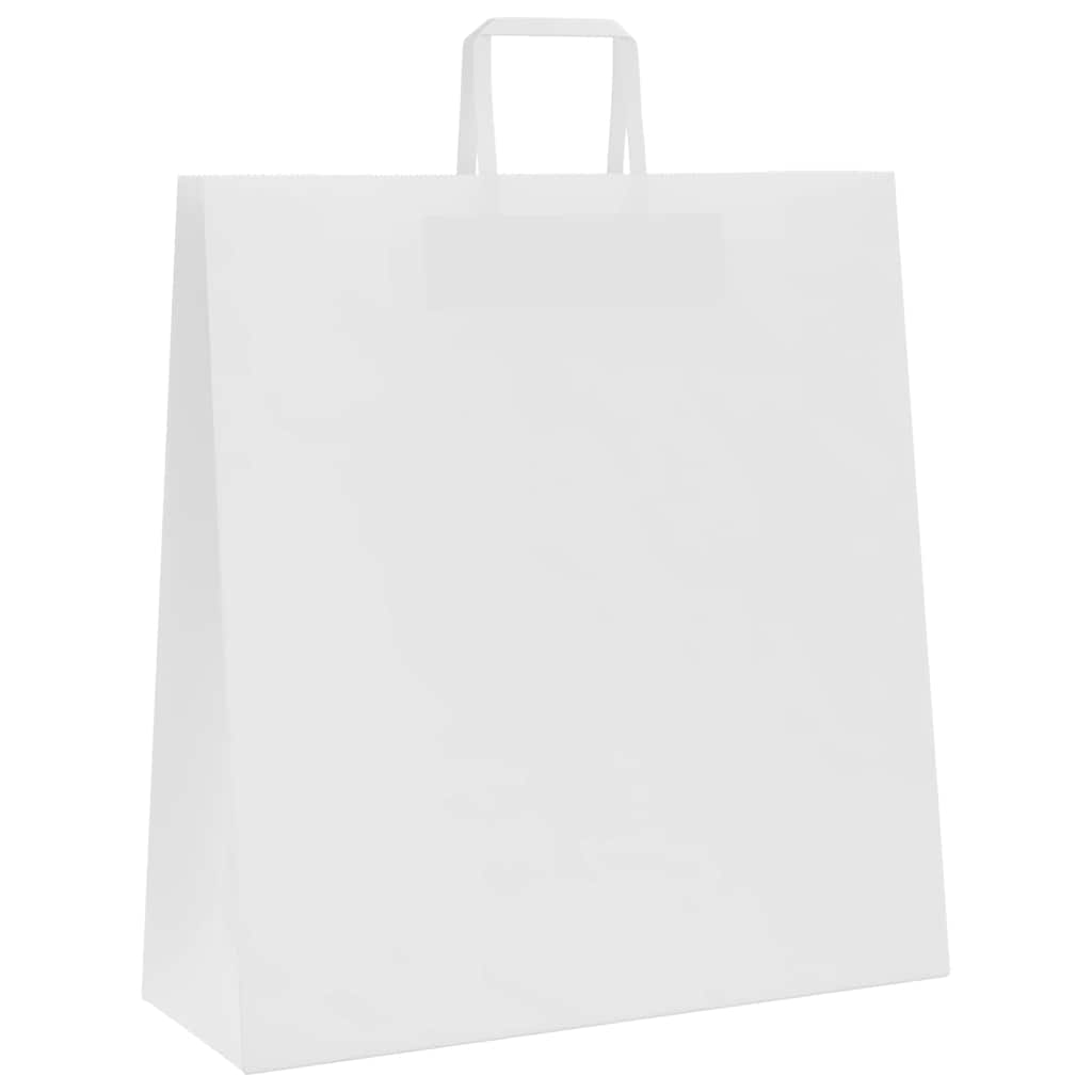 Papieren zakken 250 st met hengsels 45x17x48 cm wit is nu te koop bij PeponiXL, paradijselijk wonen!