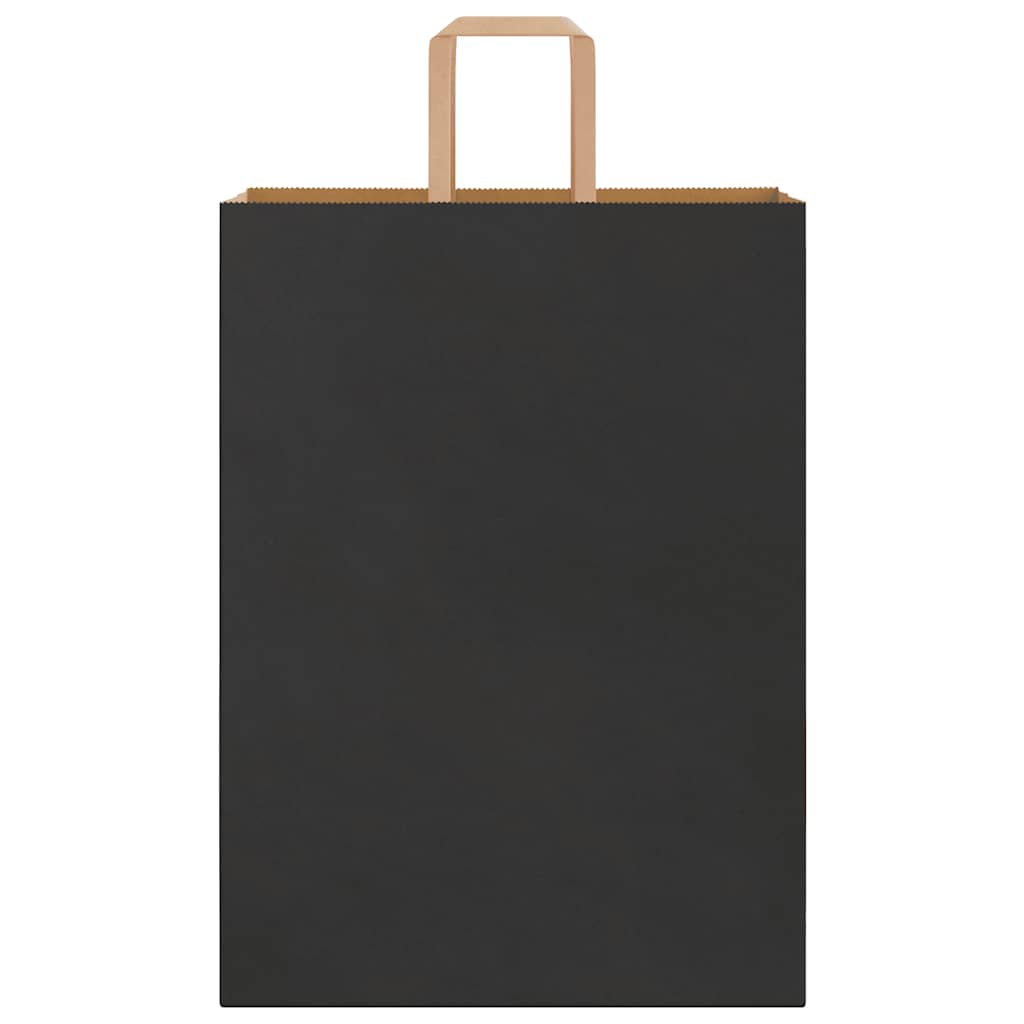Papieren zakken 250 st met hengsels 32x17x44 cm zwart is nu te koop bij PeponiXL, paradijselijk wonen!