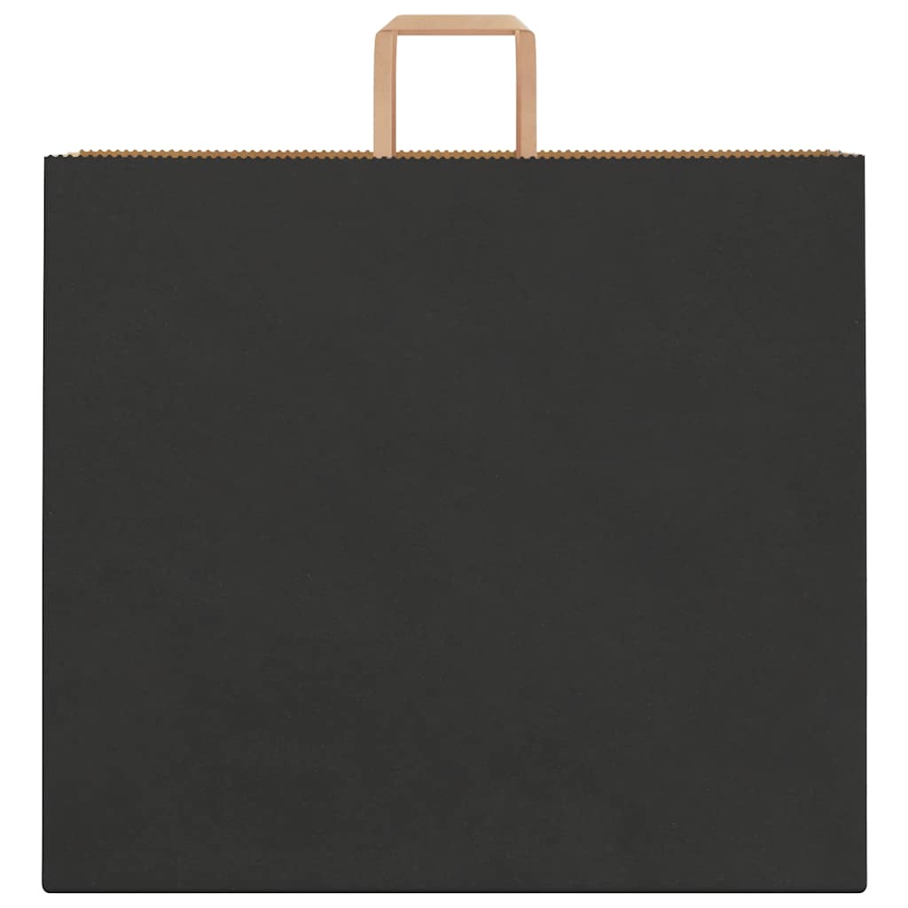 Papieren zakken 250 st met hengsels 54x15x49 cm zwart is nu te koop bij PeponiXL, paradijselijk wonen!
