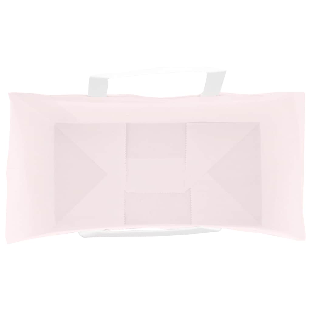 Papieren zakken 50 st met hengsels 21x11x31 cm roze is nu te koop bij PeponiXL, paradijselijk wonen!