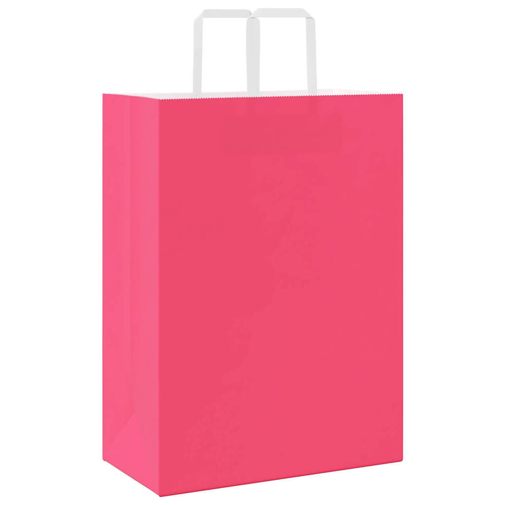 Papieren zakken 50 st met hengsels 32x17x44 cm roze is nu te koop bij PeponiXL, paradijselijk wonen!