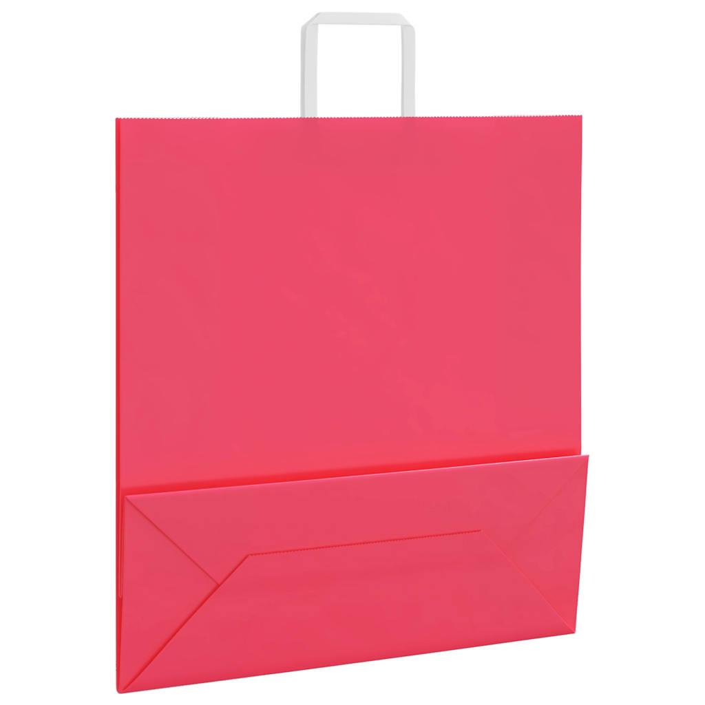 Papieren zakken 50 st met hengsels 45x17x48 cm roze is nu te koop bij PeponiXL, paradijselijk wonen!