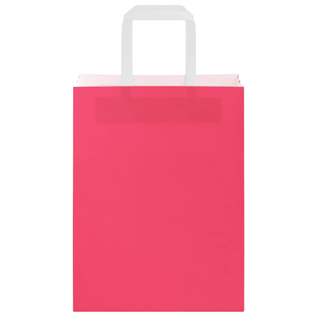 Papieren zakken 250 st met hengsels 21x11x28 cm roze is nu te koop bij PeponiXL, paradijselijk wonen!