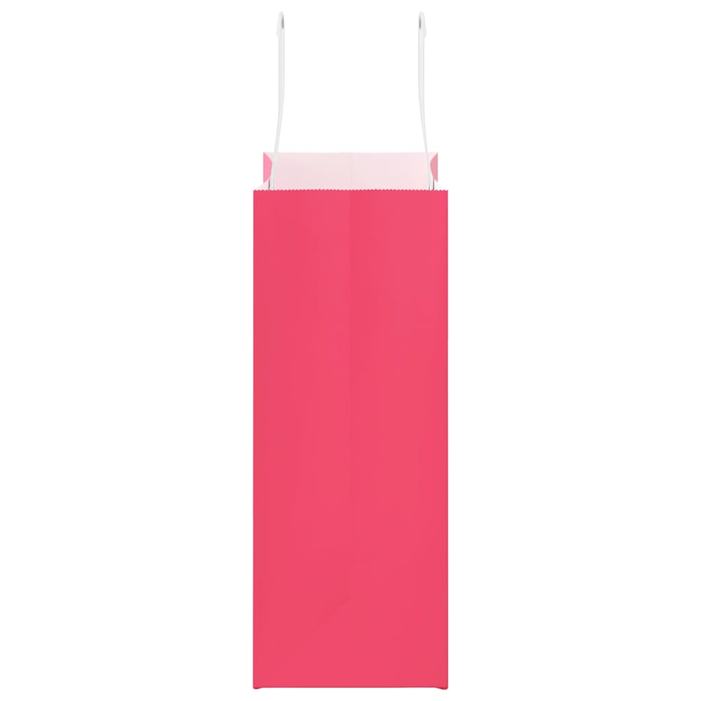 Papieren zakken 250 st met hengsels 21x11x28 cm roze is nu te koop bij PeponiXL, paradijselijk wonen!
