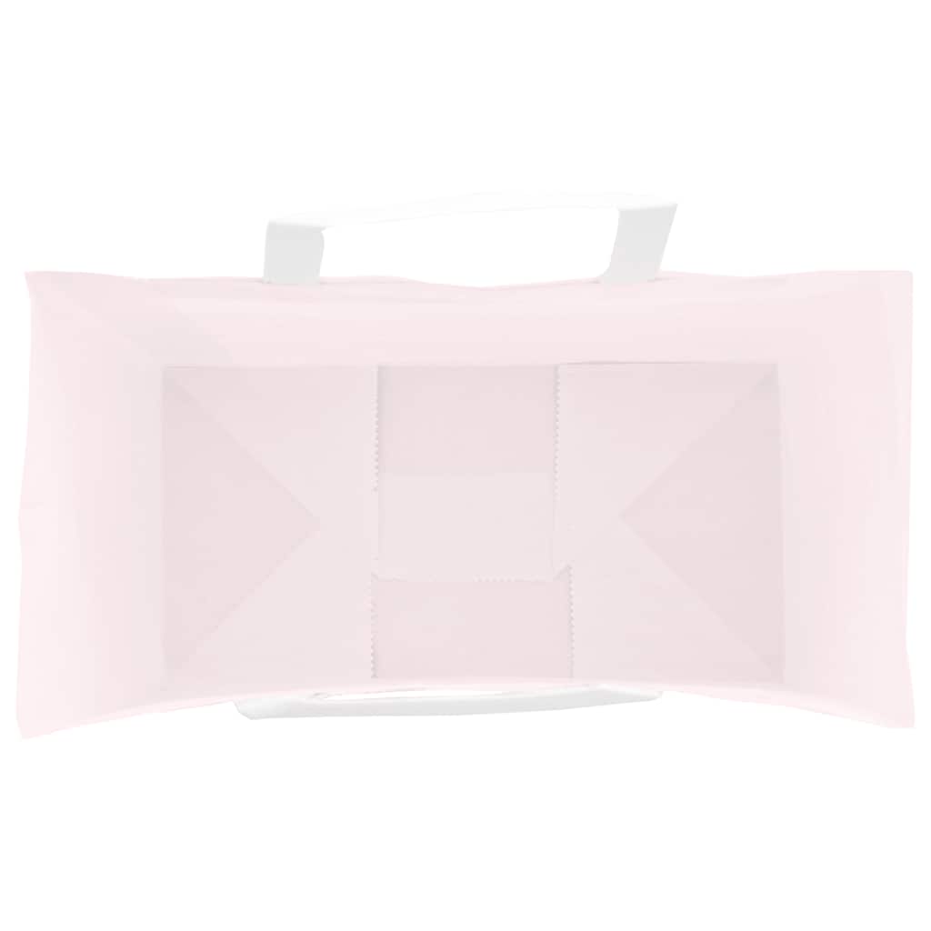 Papieren zakken 250 st met hengsels 21x11x28 cm roze is nu te koop bij PeponiXL, paradijselijk wonen!