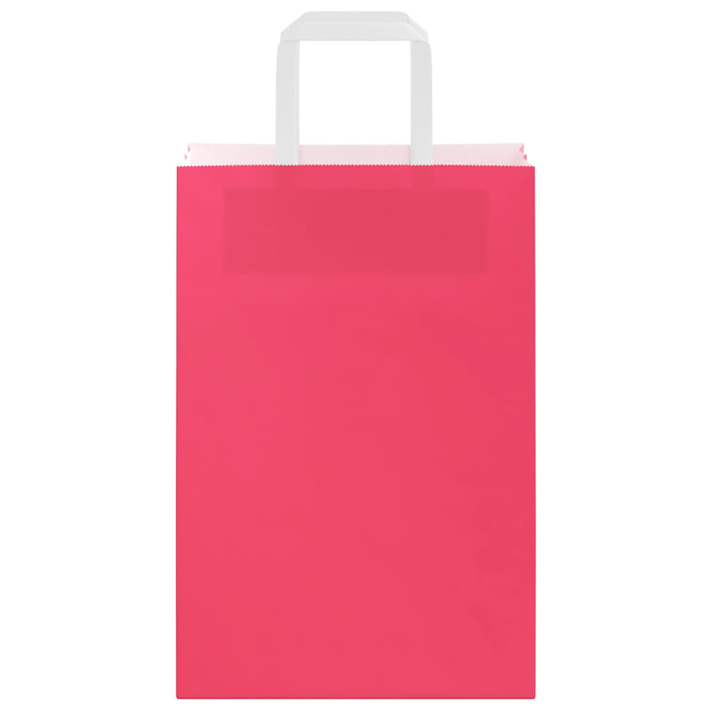 Papieren zakken 250 st met hengsels 21x11x31 cm roze is nu te koop bij PeponiXL, paradijselijk wonen!