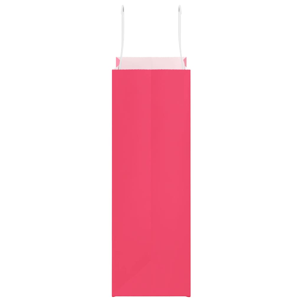 Papieren zakken 250 st met hengsels 21x11x31 cm roze is nu te koop bij PeponiXL, paradijselijk wonen!