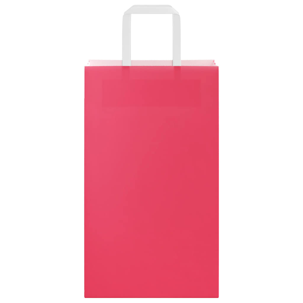 Papieren zakken 250 st met hengsels 21x11x36 cm roze is nu te koop bij PeponiXL, paradijselijk wonen!