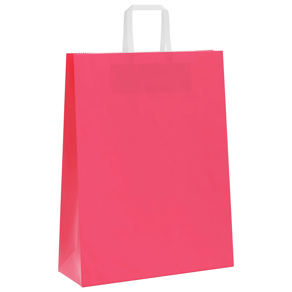 Papieren zakken 250 st met hengsels 32x12x42 cm roze is nu te koop bij PeponiXL, paradijselijk wonen!