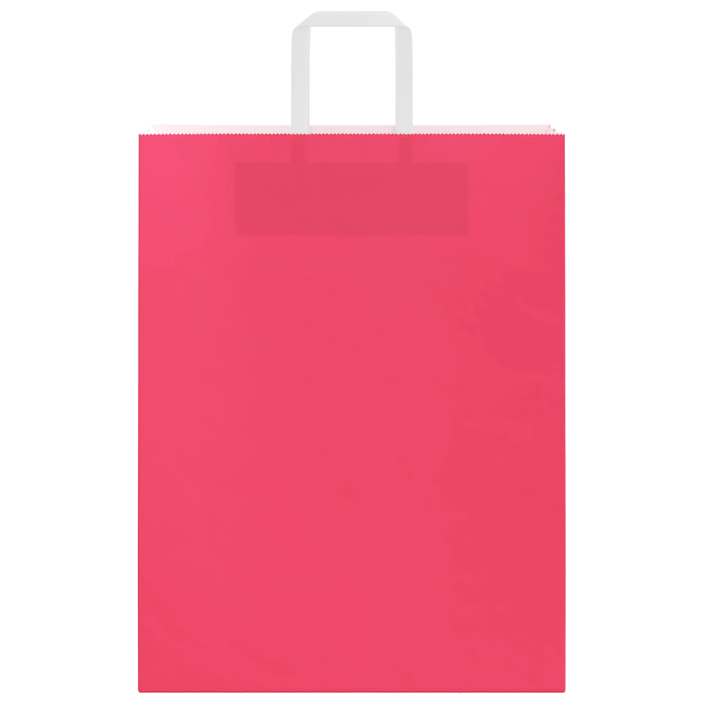Papieren zakken 250 st met hengsels 32x12x42 cm roze is nu te koop bij PeponiXL, paradijselijk wonen!