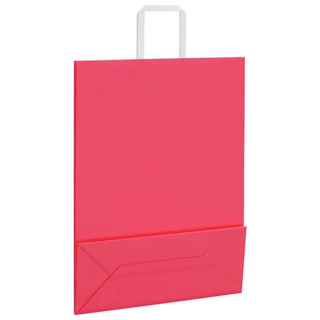 Papieren zakken 250 st met hengsels 32x12x42 cm roze is nu te koop bij PeponiXL, paradijselijk wonen!