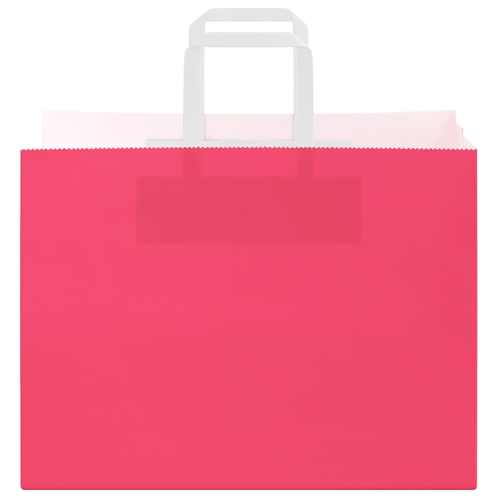 Papieren zakken 250 st met hengsels 32x17x25 cm roze is nu te koop bij PeponiXL, paradijselijk wonen!