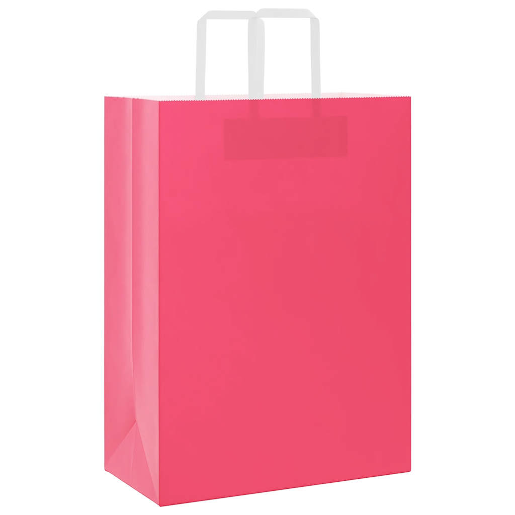 Papieren zakken 250 st met hengsels 32x17x44 cm roze is nu te koop bij PeponiXL, paradijselijk wonen!