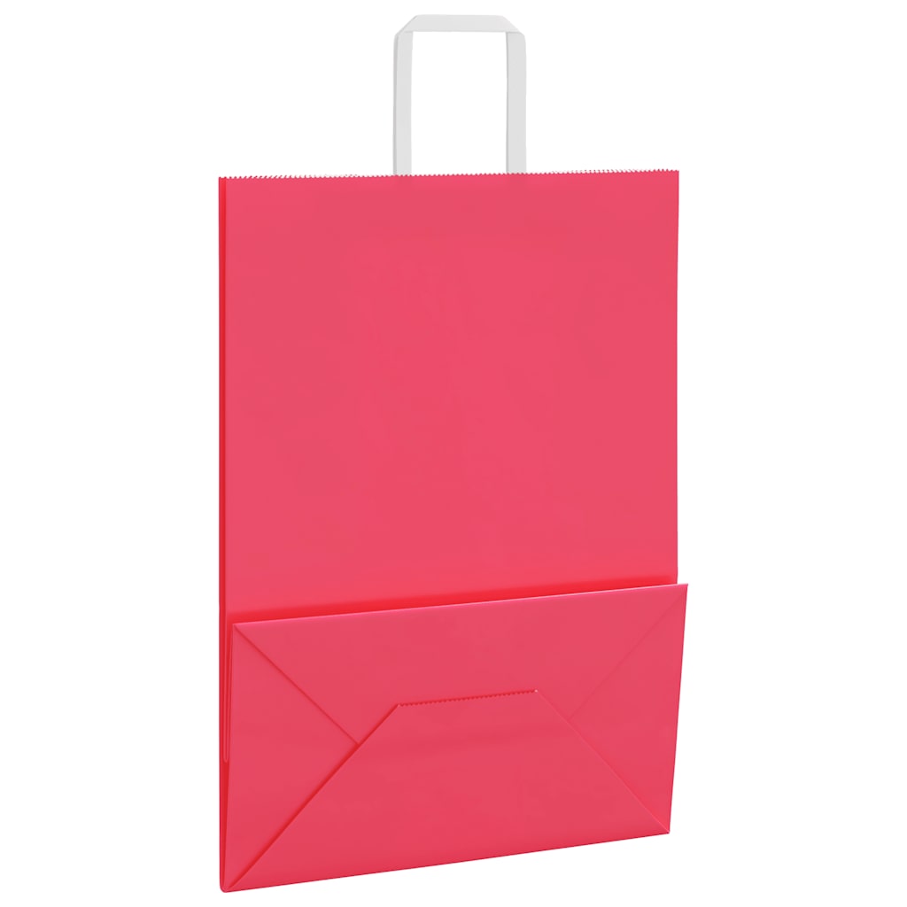 Papieren zakken 250 st met hengsels 32x17x44 cm roze is nu te koop bij PeponiXL, paradijselijk wonen!