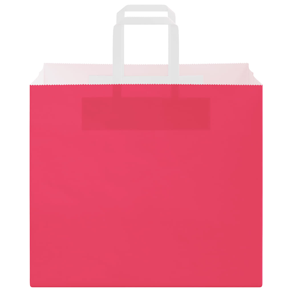 Papieren zakken 250 st met hengsels 32x22x28 cm roze is nu te koop bij PeponiXL, paradijselijk wonen!
