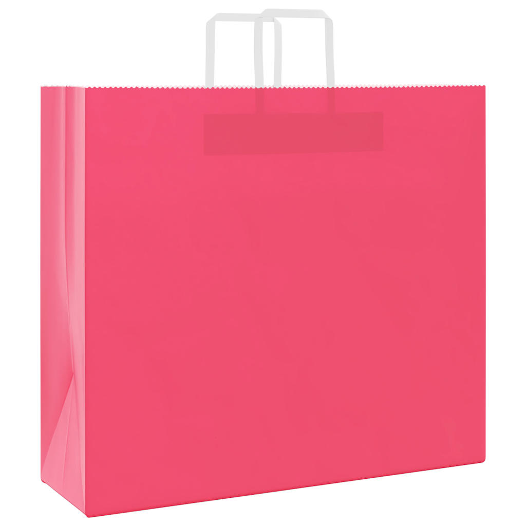 Papieren zakken 250 st met hengsels 54x15x49 cm roze is nu te koop bij PeponiXL, paradijselijk wonen!