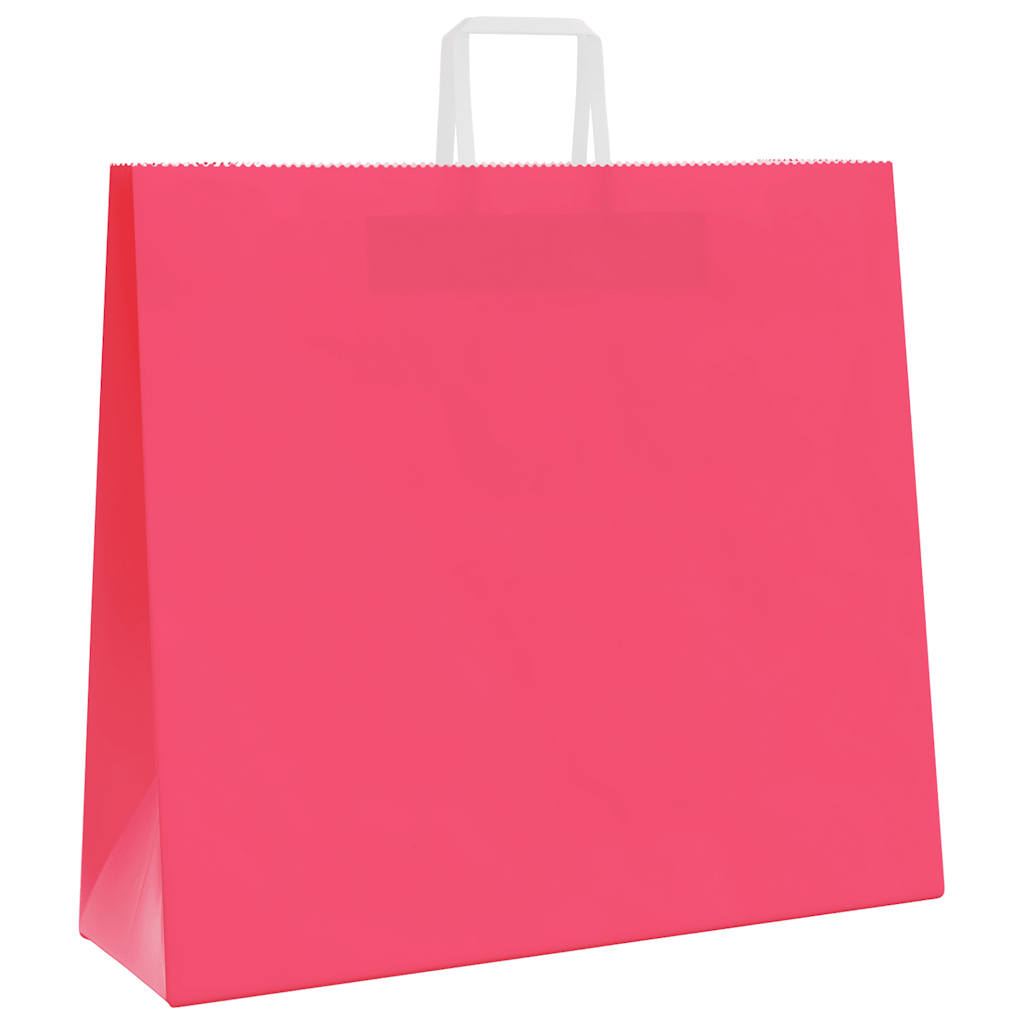 Papieren zakken 250 st met hengsels 54x15x49 cm roze is nu te koop bij PeponiXL, paradijselijk wonen!