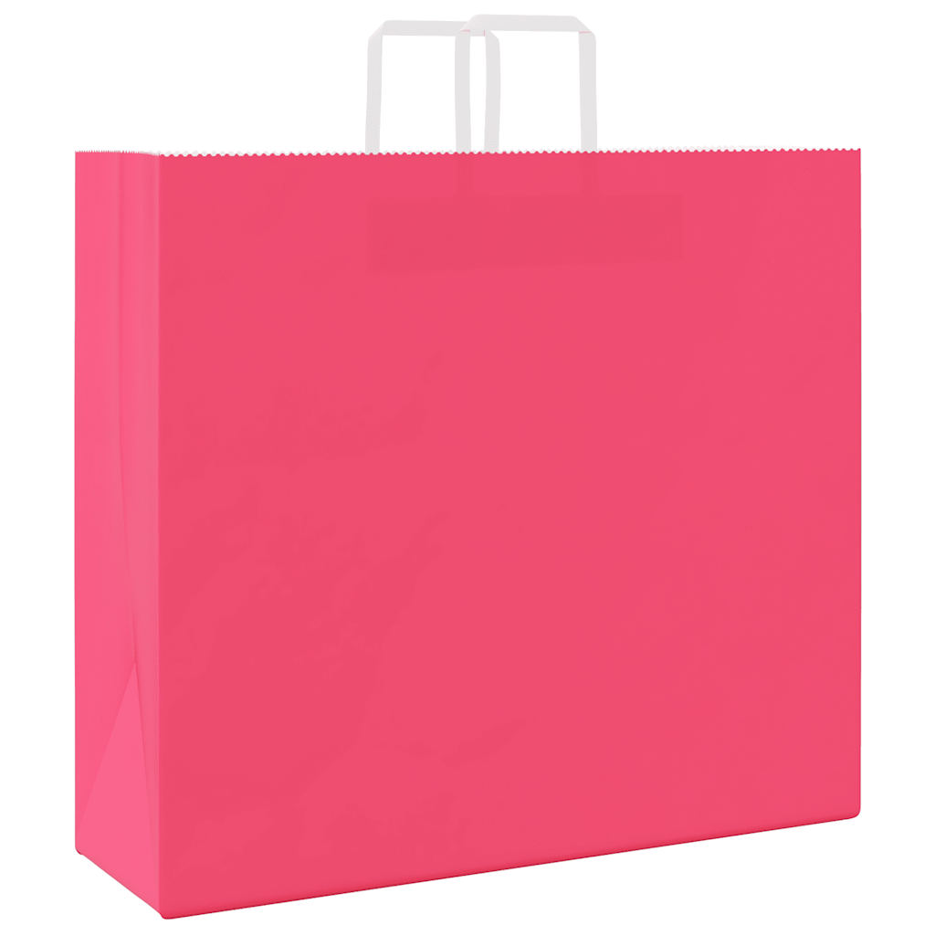 Papieren zakken 250 st met hengsels 54x15x49 cm roze is nu te koop bij PeponiXL, paradijselijk wonen!