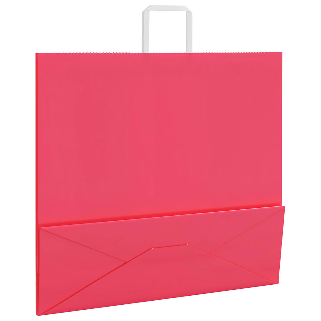 Papieren zakken 250 st met hengsels 54x15x49 cm roze is nu te koop bij PeponiXL, paradijselijk wonen!