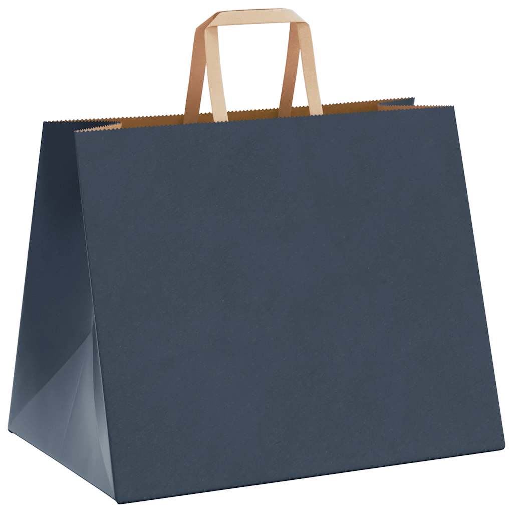 Papieren zakken 250 st met hengsels 32x22x24 cm blauw is nu te koop bij PeponiXL, paradijselijk wonen!