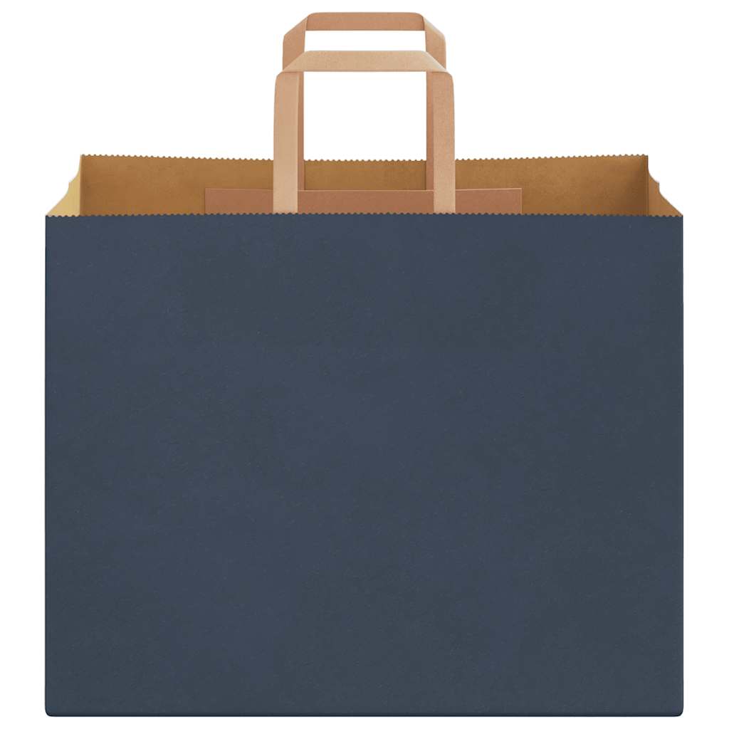 Papieren zakken 250 st met hengsels 32x22x24 cm blauw is nu te koop bij PeponiXL, paradijselijk wonen!