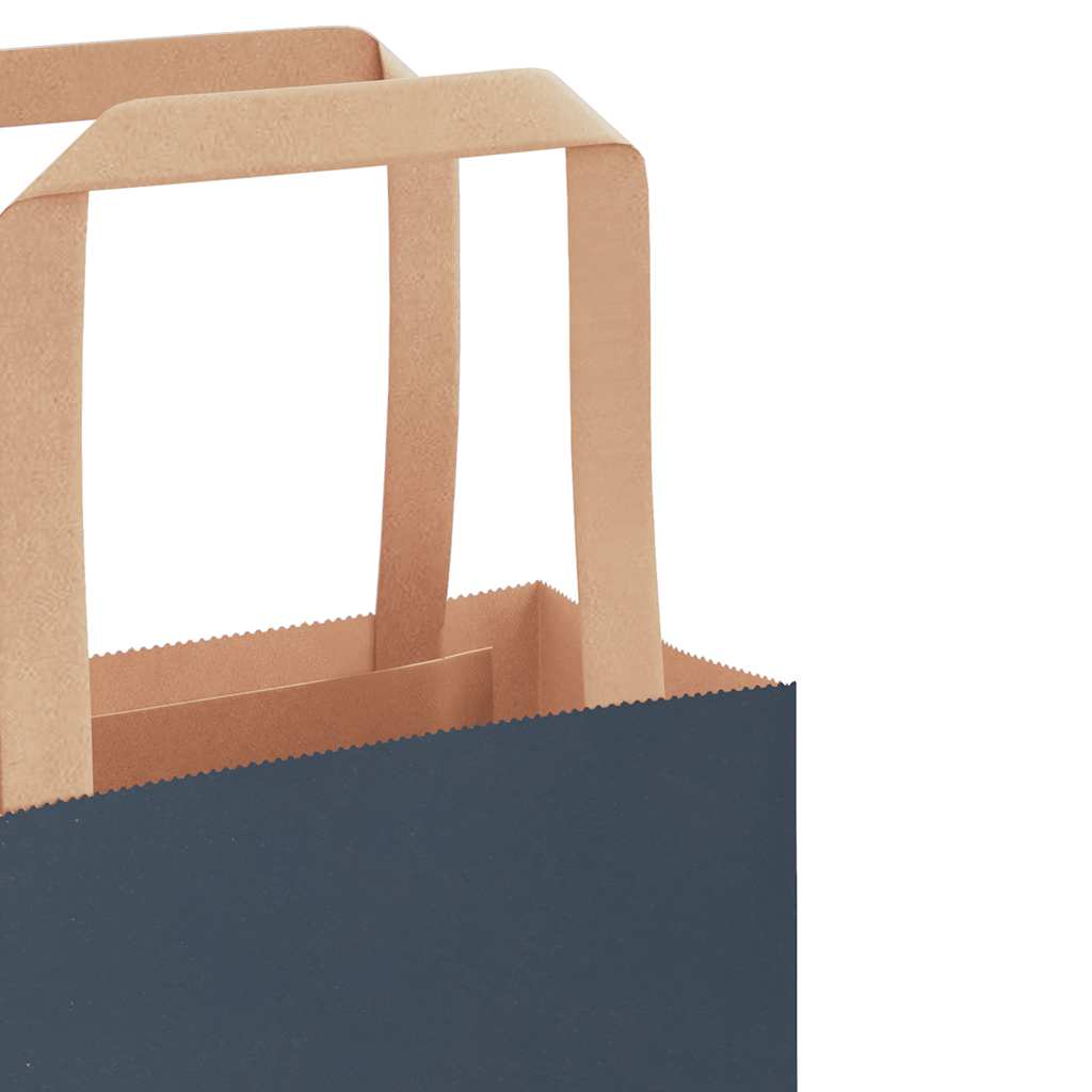 Papieren zakken 250 st met hengsels 32x22x24 cm blauw is nu te koop bij PeponiXL, paradijselijk wonen!
