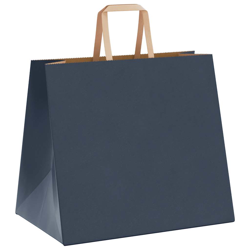 Papieren zakken 250 st met hengsels 32x22x28 cm blauw is nu te koop bij PeponiXL, paradijselijk wonen!