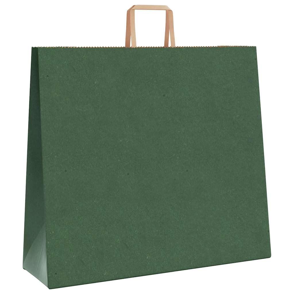 Papieren zakken 250 st met hengsels 54x15x49 cm groen is nu te koop bij PeponiXL, paradijselijk wonen!