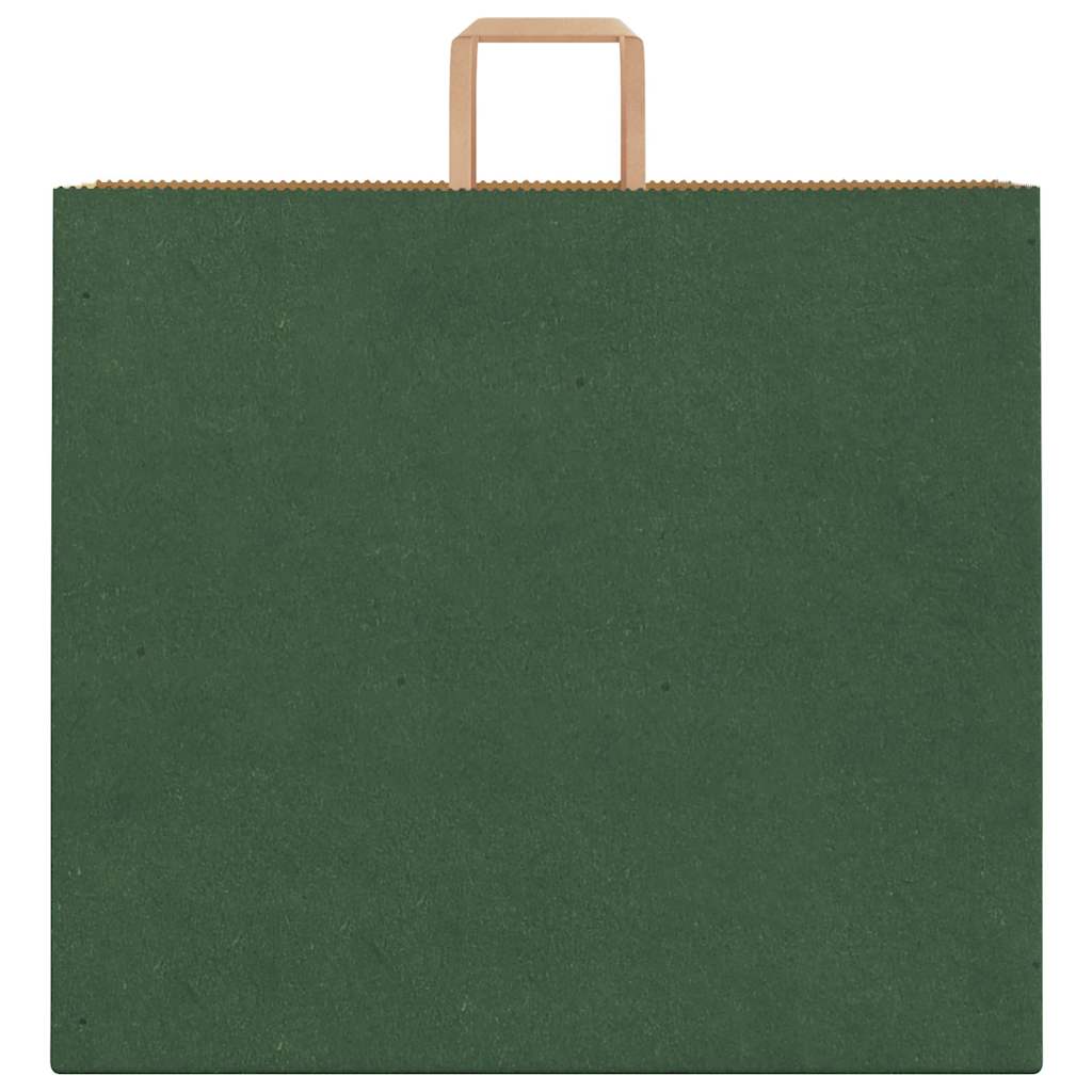 Papieren zakken 250 st met hengsels 54x15x49 cm groen is nu te koop bij PeponiXL, paradijselijk wonen!