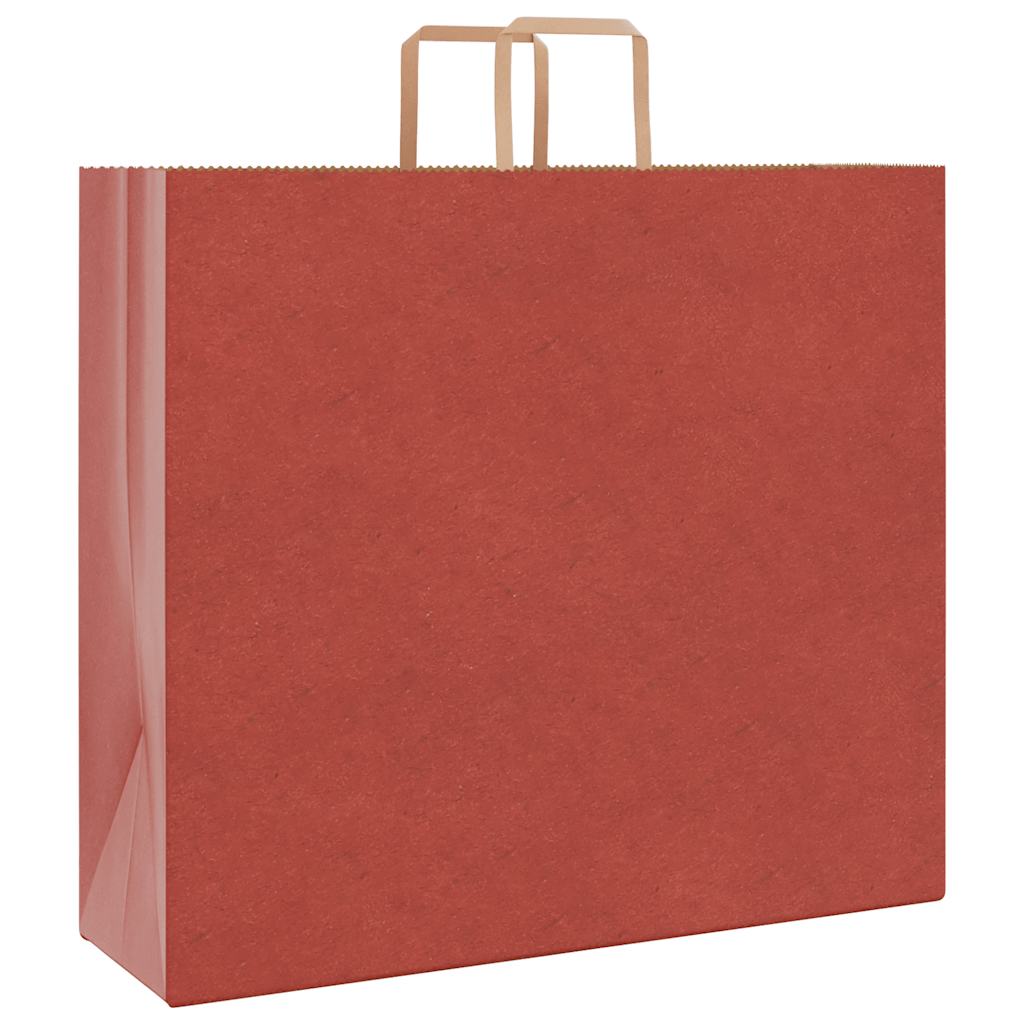 Papieren zakken 250 st met hengsels 54x15x49 cm rood is nu te koop bij PeponiXL, paradijselijk wonen!