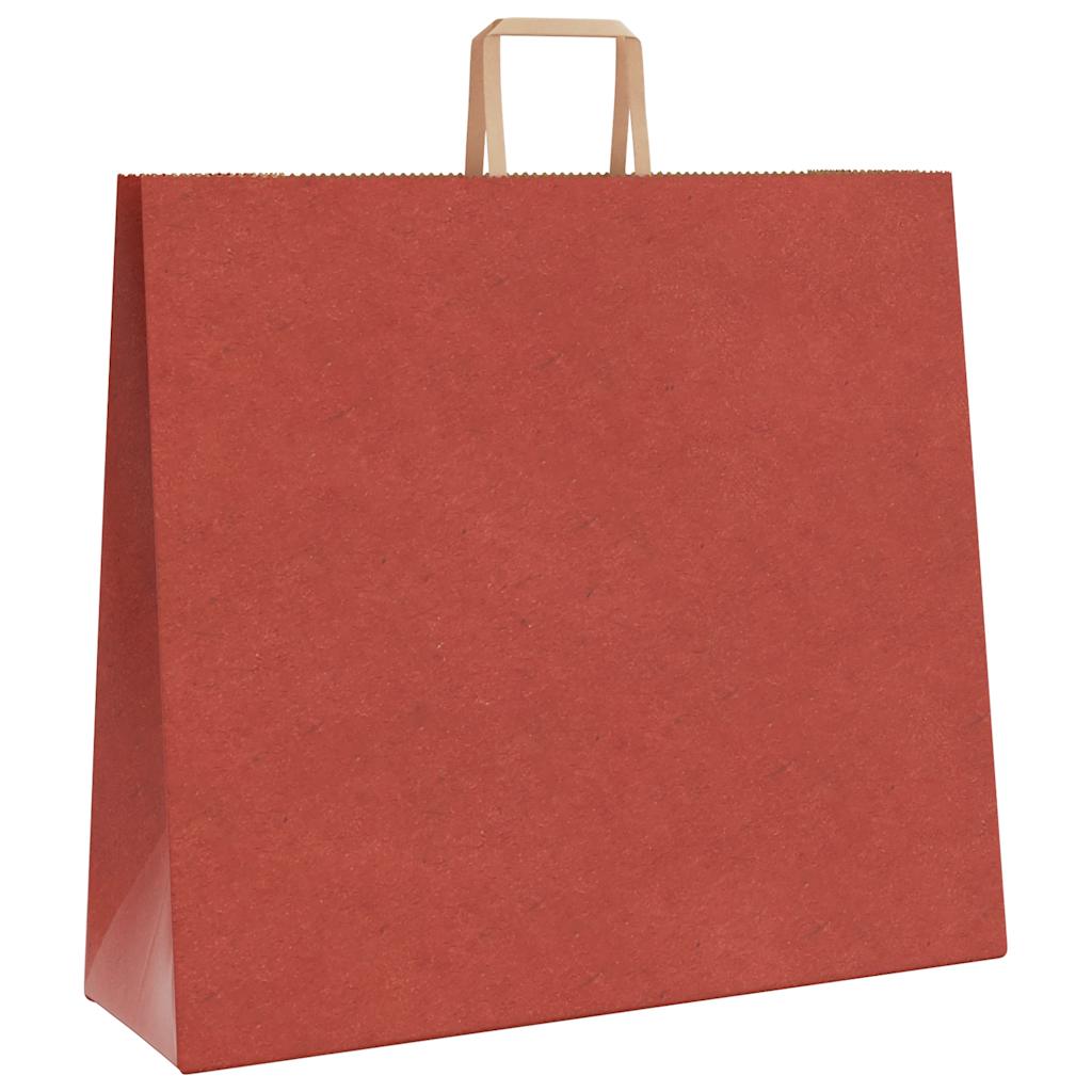 Papieren zakken 250 st met hengsels 54x15x49 cm rood is nu te koop bij PeponiXL, paradijselijk wonen!