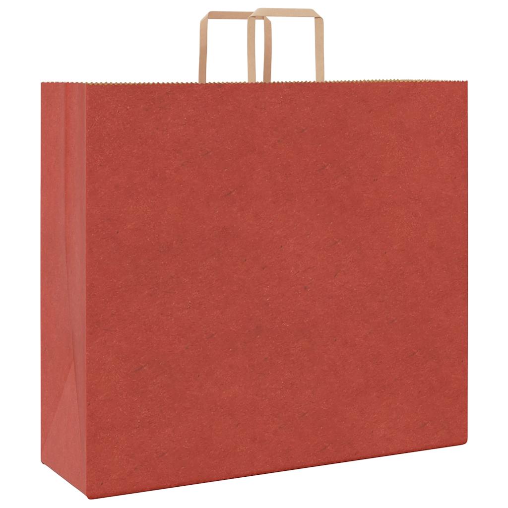 Papieren zakken 250 st met hengsels 54x15x49 cm rood is nu te koop bij PeponiXL, paradijselijk wonen!