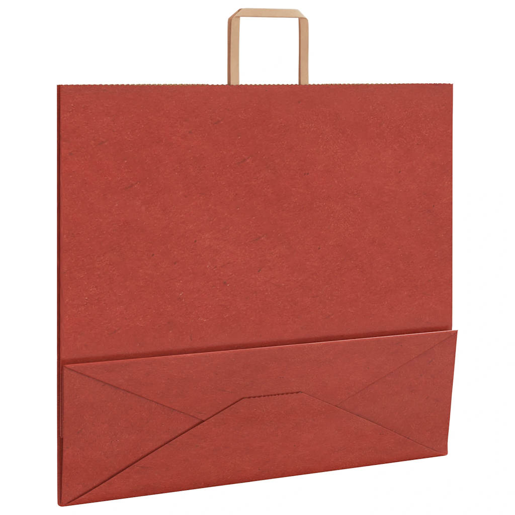 Papieren zakken 250 st met hengsels 54x15x49 cm rood is nu te koop bij PeponiXL, paradijselijk wonen!