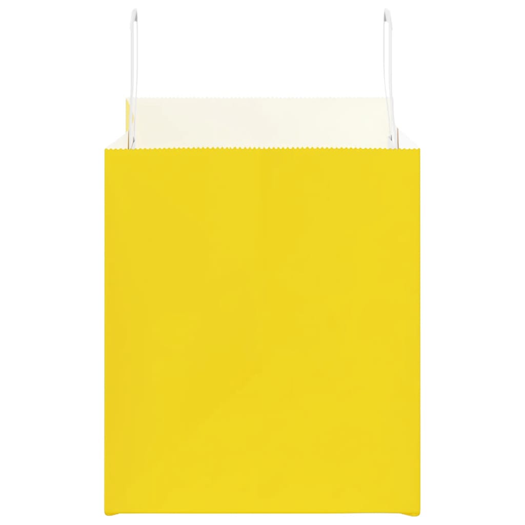 Papieren zakken 250 st met hengsels 32x22x24 cm geel is nu te koop bij PeponiXL, paradijselijk wonen!