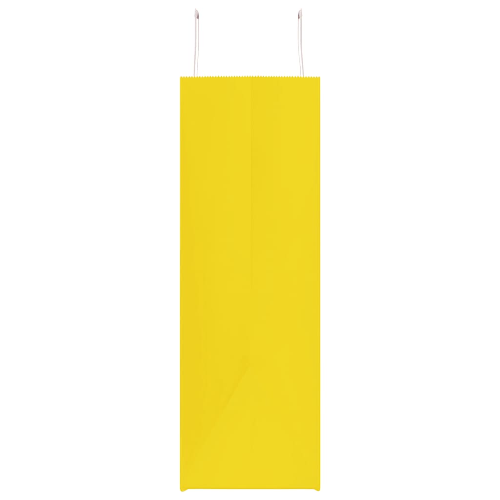 Papieren zakken 250 st met hengsels 54x15x49 cm geel is nu te koop bij PeponiXL, paradijselijk wonen!
